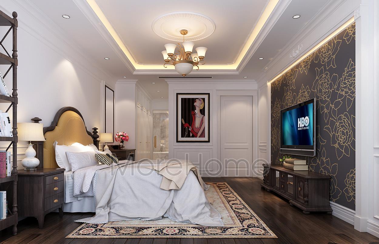 tThiết kế và thi công nội thất đồ gỗ chung cư Goldmark City - Chị Hạnh 