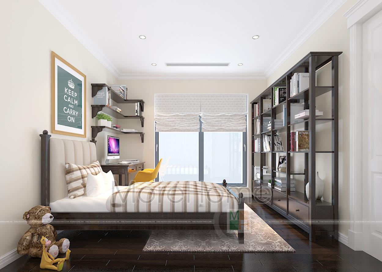 Thiết kế và thi công nội thất đồ gỗ chung cư Goldmark City - Chị Hạnh 